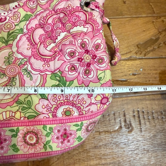 Vera Bradley Floral Pink and Green Tote Bag - Picture 6 of 8